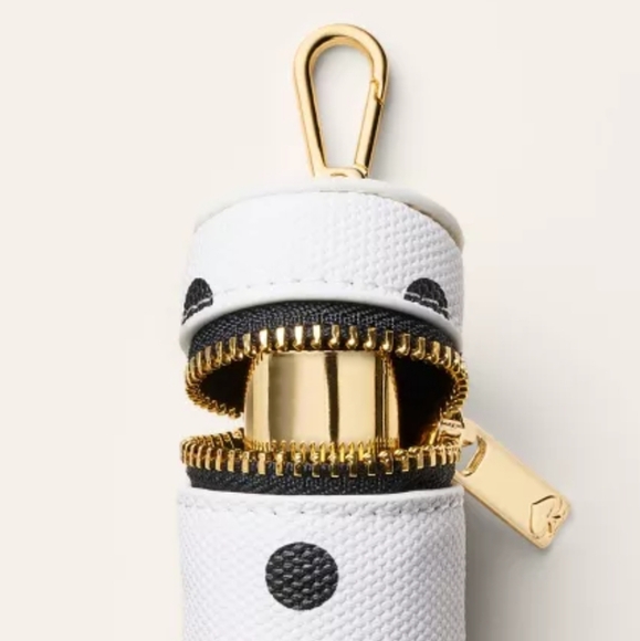Kate Spade x Target Polka Dot Card Case & Lipstick Holder Bag Charm Set - Picture 13 of 16